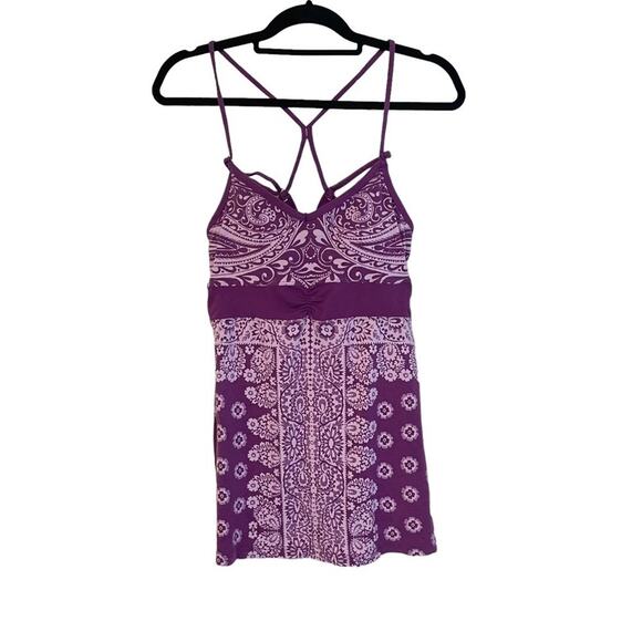 Athleta‎ Purple White Active Tank Top Small - Picture 7 of 7